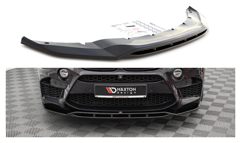 Splitter Przedni v.2 BMW X5 M F15 / X6 M F86 - Gloss Black
