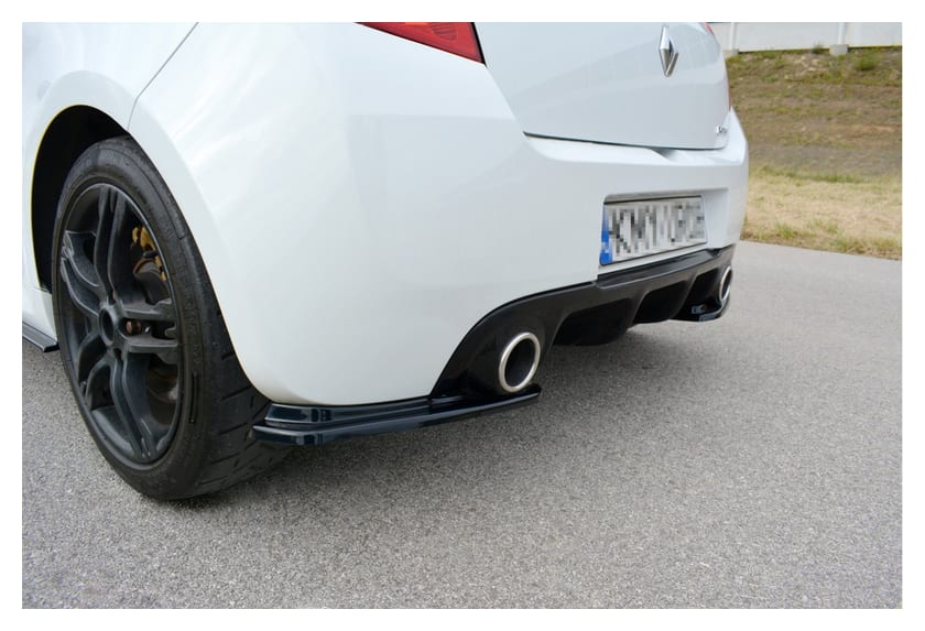 Splitter Renault Clio III RS Facelift Tył Boczne Gloss Black