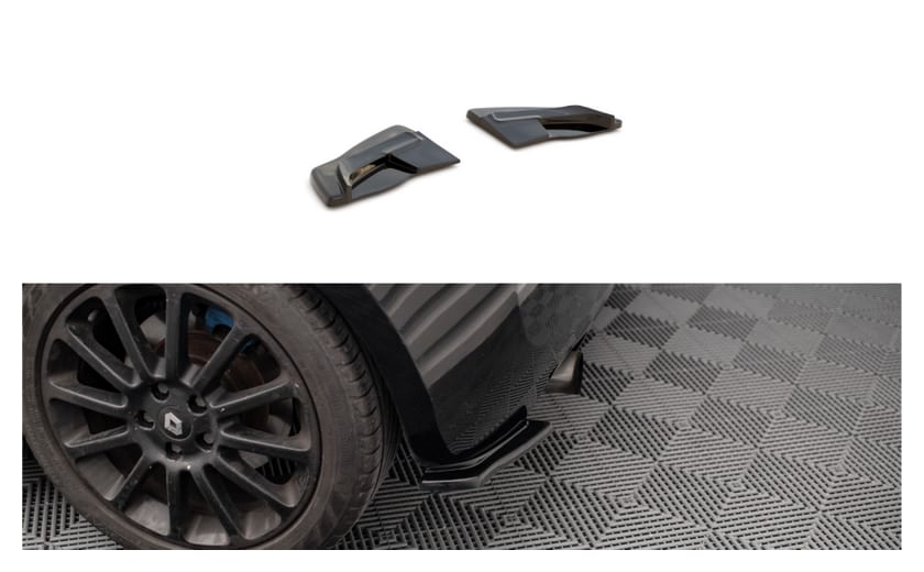 Splitter Renault Clio III RS Tył Boczne Gloss Black
