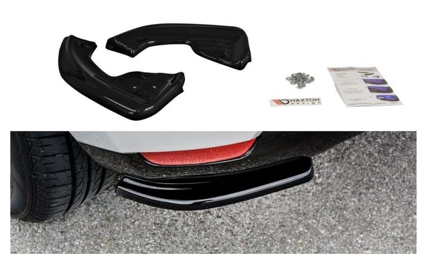 Splitter Renault Clio IV Tył Boczne Gloss Black