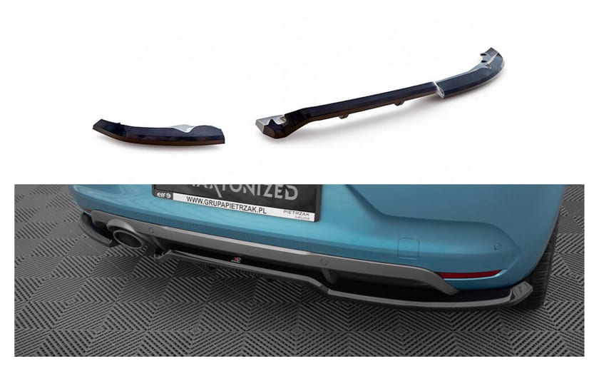 Splitter Renault Clio R.S. Line V Tył Środkowy z Dyfuzorem