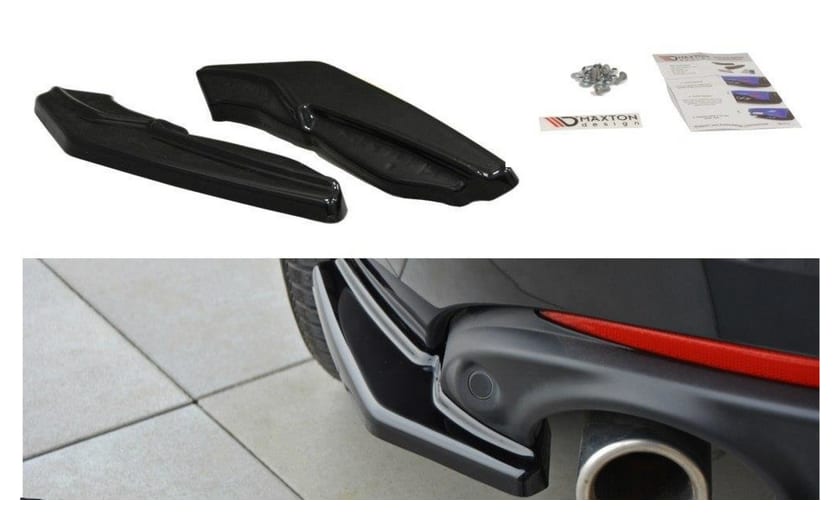 Splitter Renault Laguna III Tył Boczne Gloss Black