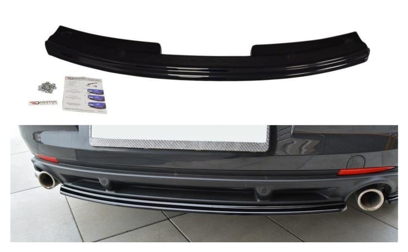Splitter Renault Laguna III Tył Środkowy Gloss Black