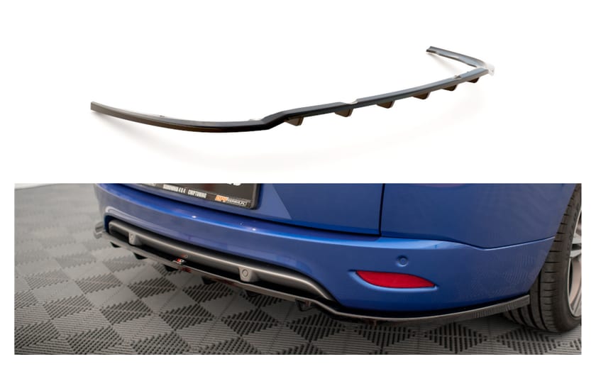 Splitter Renault Megane GT Line Grandtour III Facelift Tył Środkowy z Dyfuzorem Gloss Black