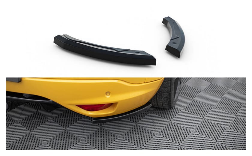 Splitter Renault Megane III RS Tył Boczne Gloss Black