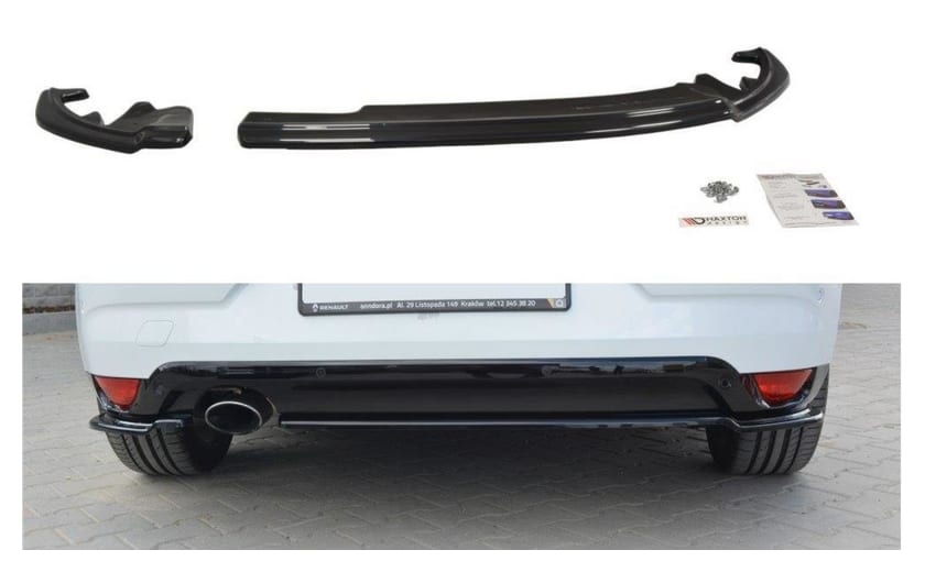 Splitter Renault Megane IV Tył Boczne Gloss Black