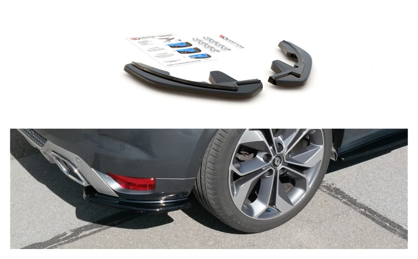 Splitter Renault Megane Mk.4 GT-Line Tył Boczne Gloss Black