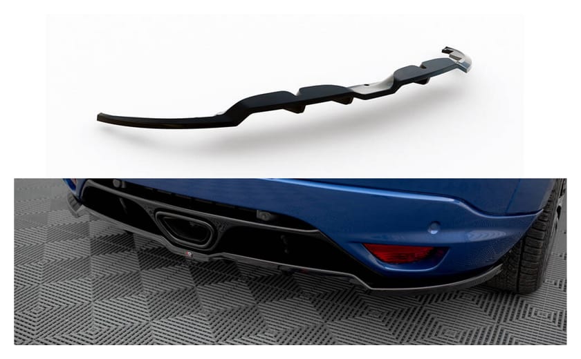 Splitter Renault Megane RS III Tył Środkowy z Dyfuzorem
