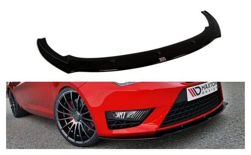 Splitter Seat Ibiza IV Cupra (6J) Facelift przód Gloss Black