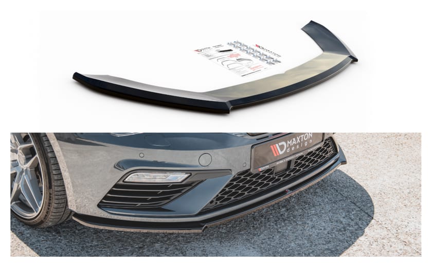 Splitter Seat Leon Cupra FR III Facelift przód v.4 Gloss Black