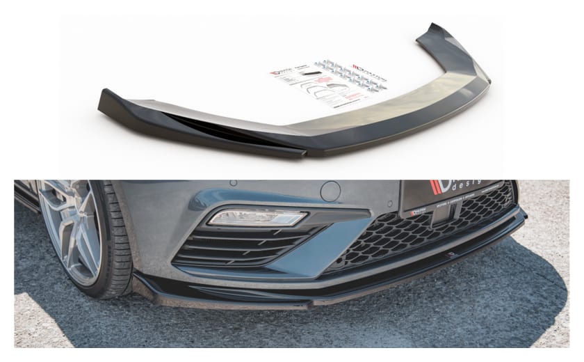 Splitter Seat Leon Cupra FR III Facelift przód v.5 Gloss Black