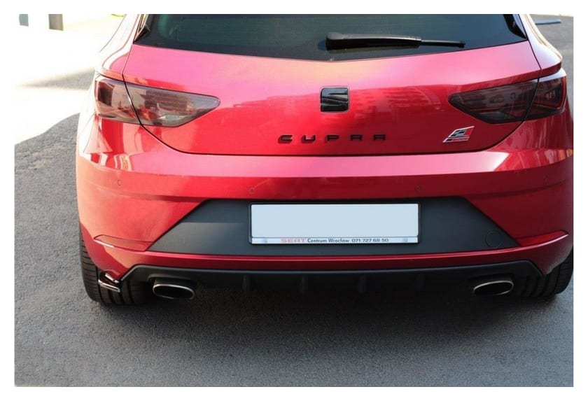 Splitter Seat Leon Cupra III Facelift Tył Boczne v.2 Gloss Black