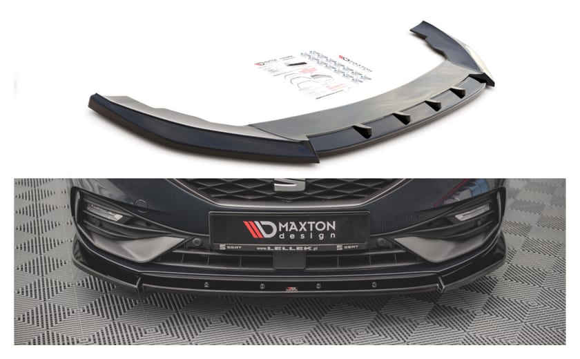 Splitter Seat Leon FR IV przód v.1 Gloss Black