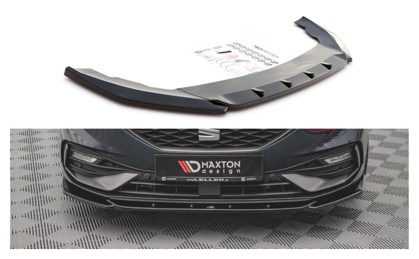 Splitter Seat Leon FR IV przód v.2 Gloss Black