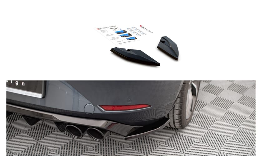 Splitter Seat Leon FR IV Tył Boczne Gloss Black