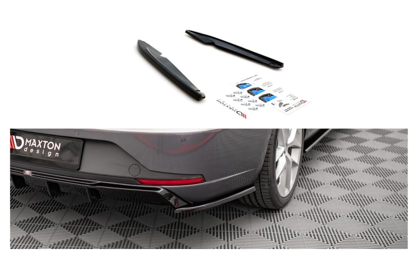 Splitter Seat Leon FR Sportstourer III Tył Boczne v.2 Gloss Black