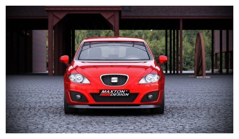 Splitter Seat Leon II Facelift przód Gloss Black
