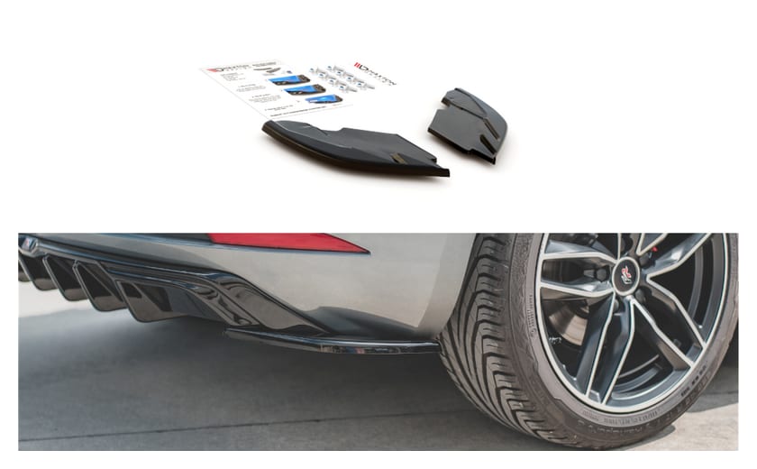 Splitter SEAT Leon III FR Facelift Tył Boczne Gloss Black