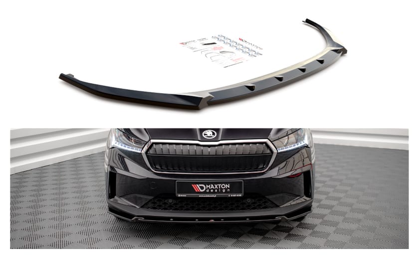 Splitter Skoda Enyaq iV przód v.2 Gloss Black