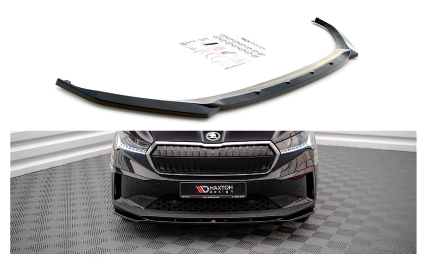 Splitter Skoda Enyaq iV przód v.3 Gloss Black