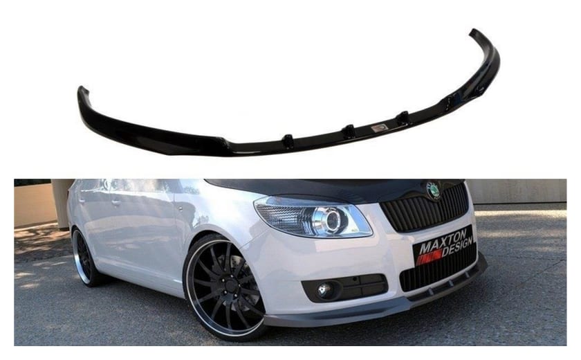 Splitter Skoda Fabia II przód Gloss Black