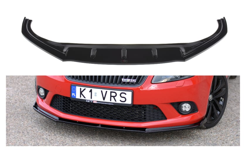 Splitter Skoda Fabia II RS przód Gloss Black