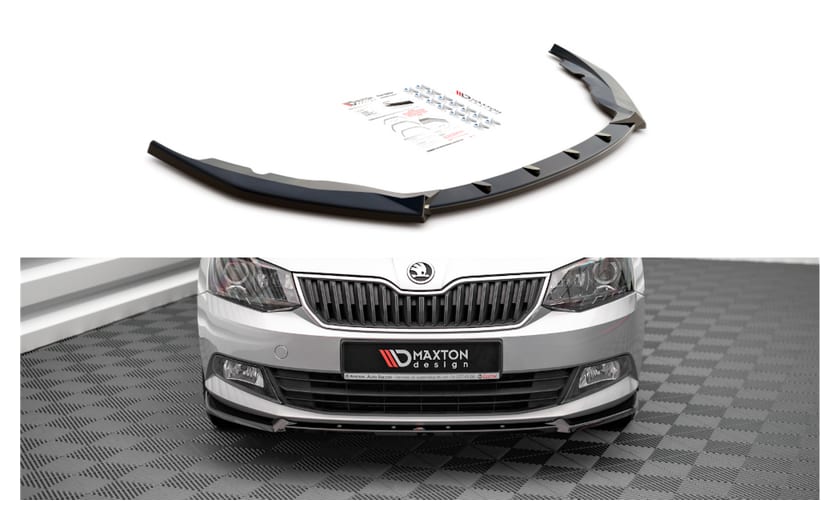 Splitter Skoda Fabia III przód v.1 Gloss Black