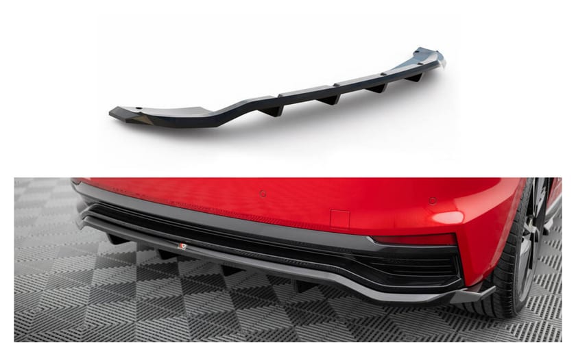Splitter Skoda Fabia Monte Carlo Mk4 Tył Środkowy z Dyfuzorem
