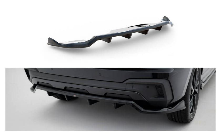 Splitter Skoda Kamiq Monte Carlo Mk1 Facelift Tył Środkowy z Dyfuzorem