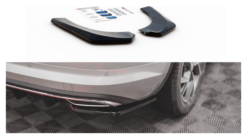 Splitter Skoda Kodiaq I Sportline Tył Boczne Gloss Black