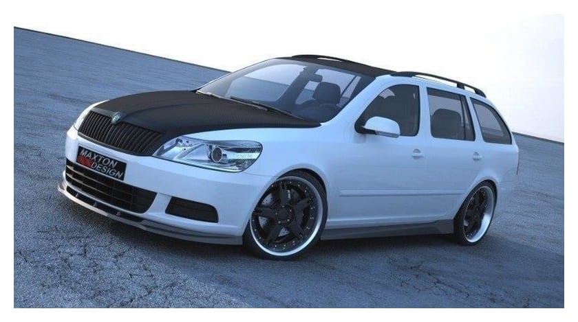 Splitter Skoda Octavia II Facelift przód Gloss Black
