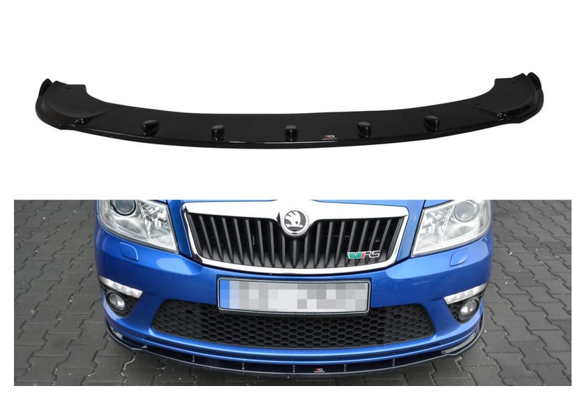 Splitter Skoda Octavia II Facelift RS przód v.1 Gloss Black