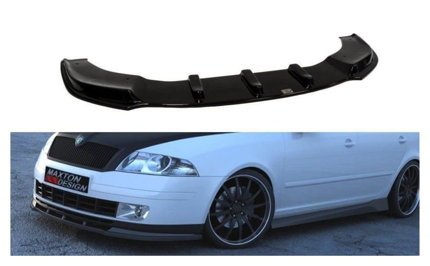 Splitter Skoda Octavia II przód Gloss Black
