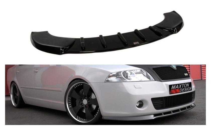 Splitter Skoda Octavia II RS przód Gloss Black