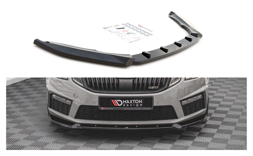 Splitter Skoda Octavia III Facelift RS przód v.2 Gloss Black