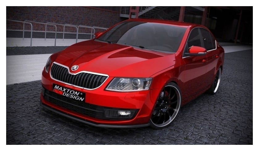Splitter Skoda Octavia III przód v.1 Gloss Black
