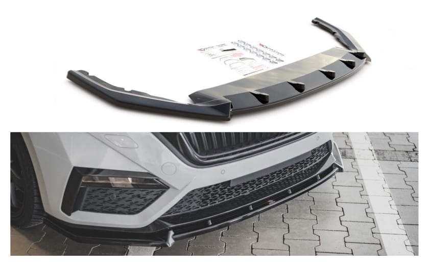 Splitter Skoda Octavia IV RS przód v.1 Gloss Black