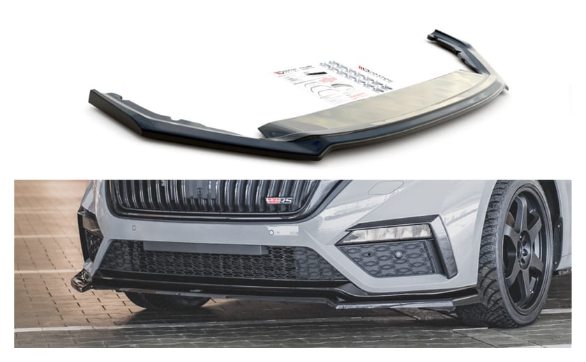 Splitter Skoda Octavia IV RS przód v.4 Gloss Black