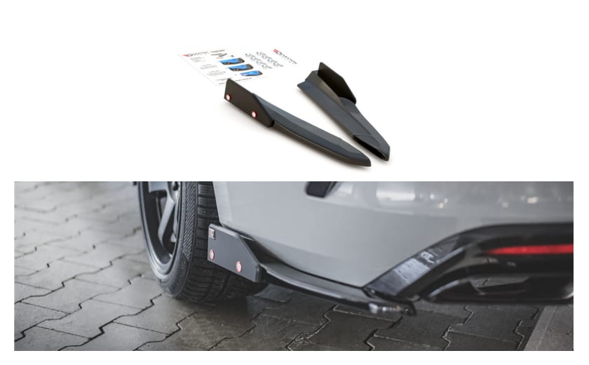 Splitter Skoda Octavia IV RS Tył Boczne v.2 + Flaps Gloss Black