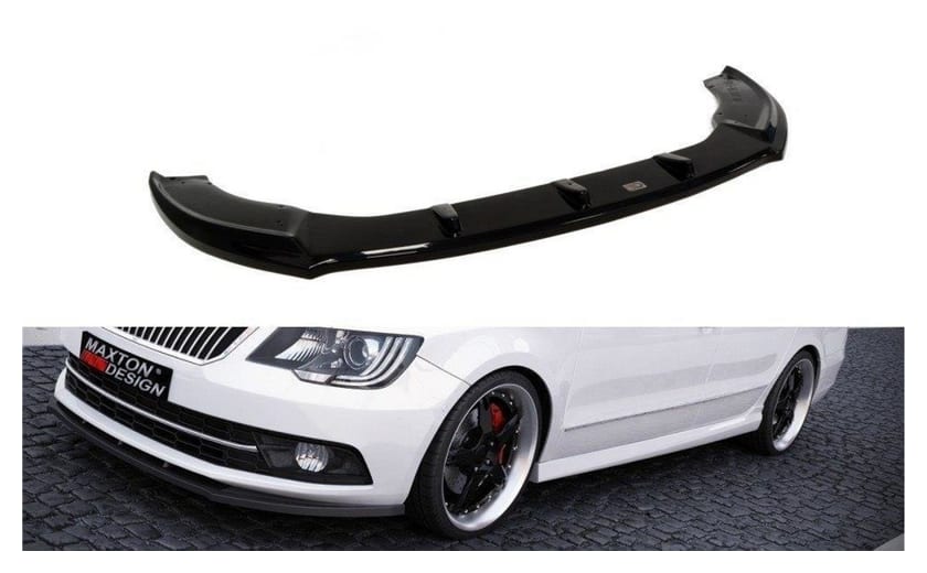 Splitter Skoda Superb II Facelift przód Gloss Black