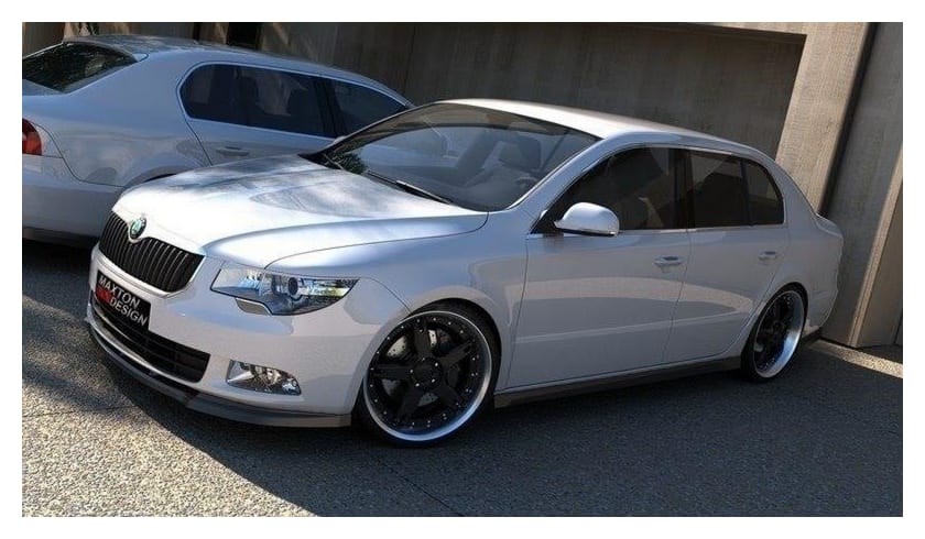Splitter Skoda Superb II przód Gloss Black