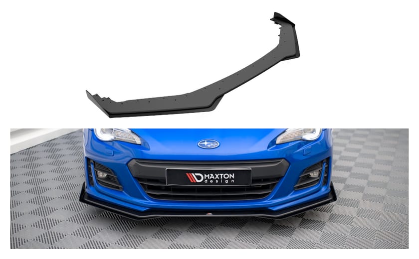 Splitter Subaru BRZ Facelift Przód Pro v.1 + flaps Black-Red