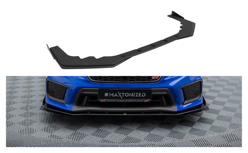 Splitter Subaru WRX STI Facelift Przód Pro + flaps Black-Red