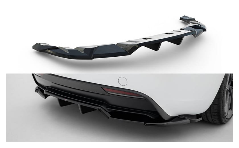 Splitter Tesla Model 3 Performance Mk1 Facelift Tył Środkowy z Dyfuzorem v.2