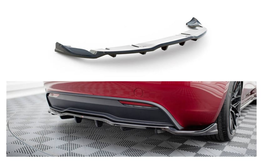 Splitter Tesla Model 3 Project Highland Tył Środkowy z Dyfuzorem v.2
