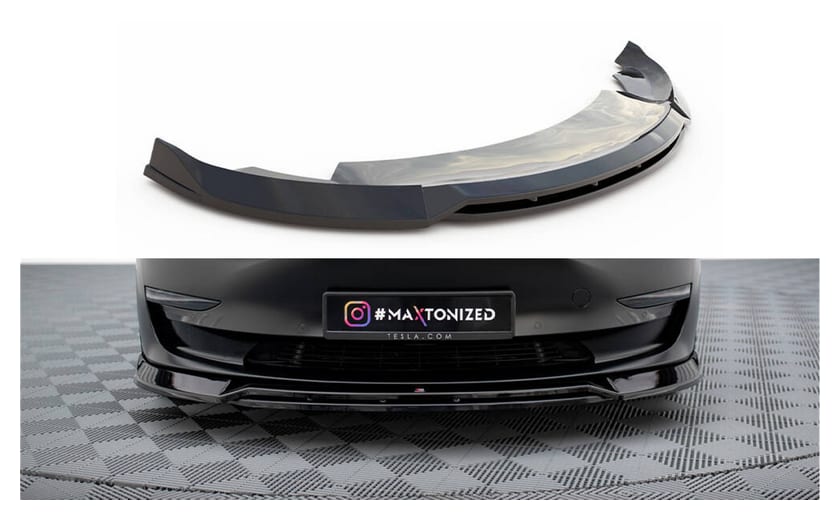 Splitter Tesla Model 3 przód v.3 Gloss Black