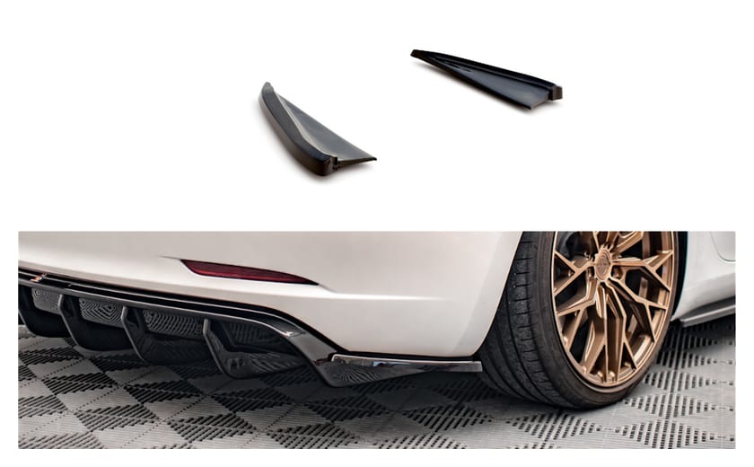Splitter Tesla Model 3 Tył Boczne v.2 Gloss Black