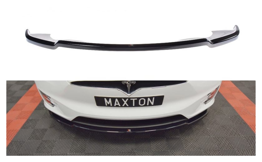 Splitter Tesla Model X przód v.1 Gloss Black