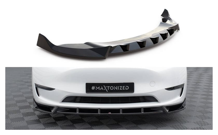 Splitter Tesla Model Y przód v.1 Gloss Black