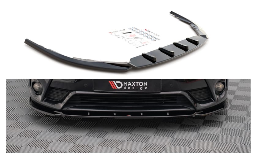 Splitter Toyota Avensis III Facelift przód v.2 Gloss Black